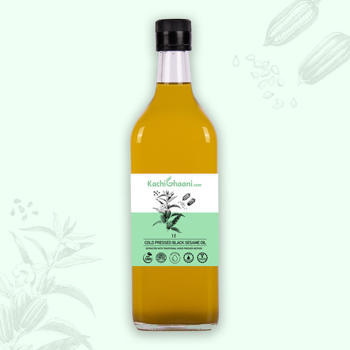 Wooden Cold Pressed Black Sesame Oil