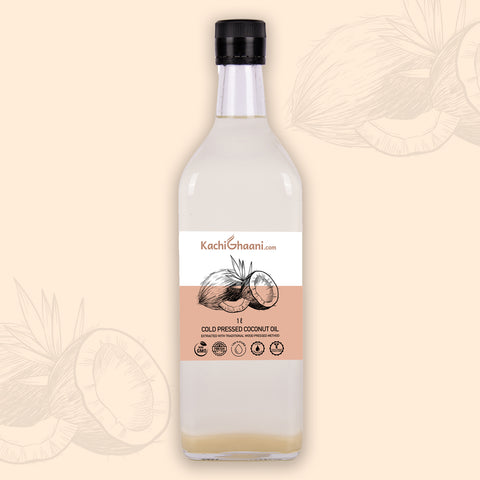 Wooden Cold Pressed Coconut Oil
