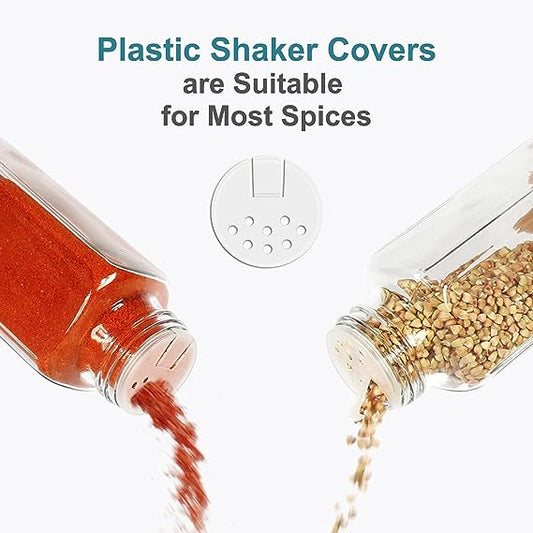 Square Glass Spice Sprinkler Bottle