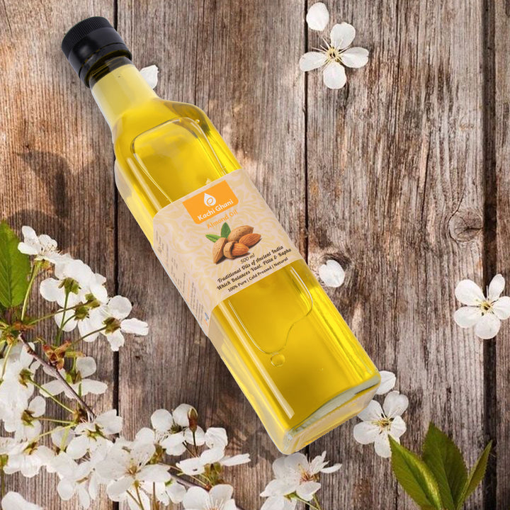 Wooden Cold Pressed Almond Oil