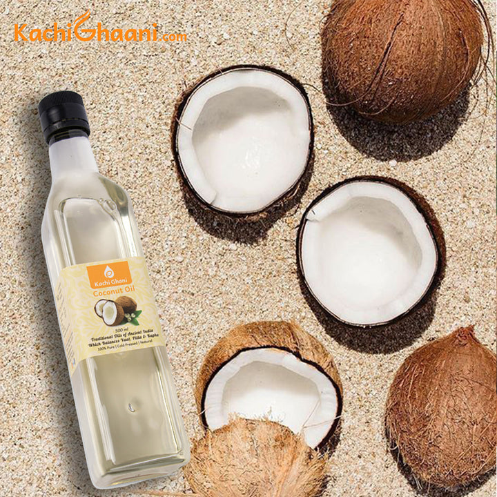 Wooden Cold Pressed Coconut Oil